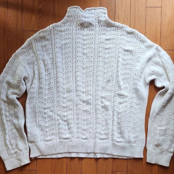 Tribal Cream Knit Sweater- Women's Size Large - Picture 4 of 4